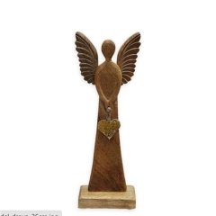 Anděl dřevo 26 cm M0099/1 Nábytek - Bytové doplňky a dekorace - Sváteční dekorace - Vánoční dekorace
